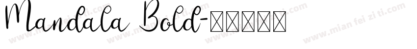 Mandala Bold字体转换